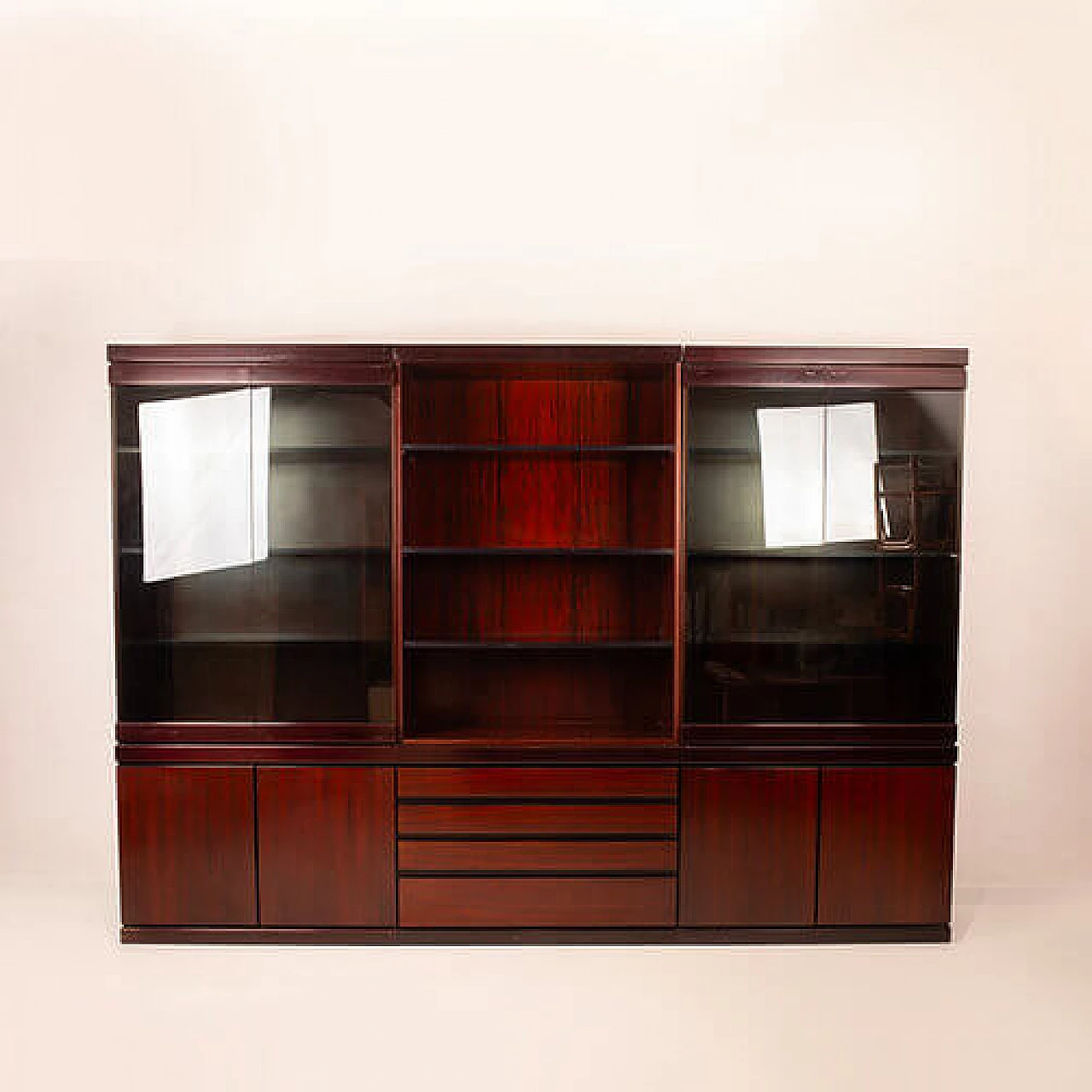 Programma S11 rosewood bookcase by Angelo Mangiarotti for Sorgente dei Mobili, 1970s 6