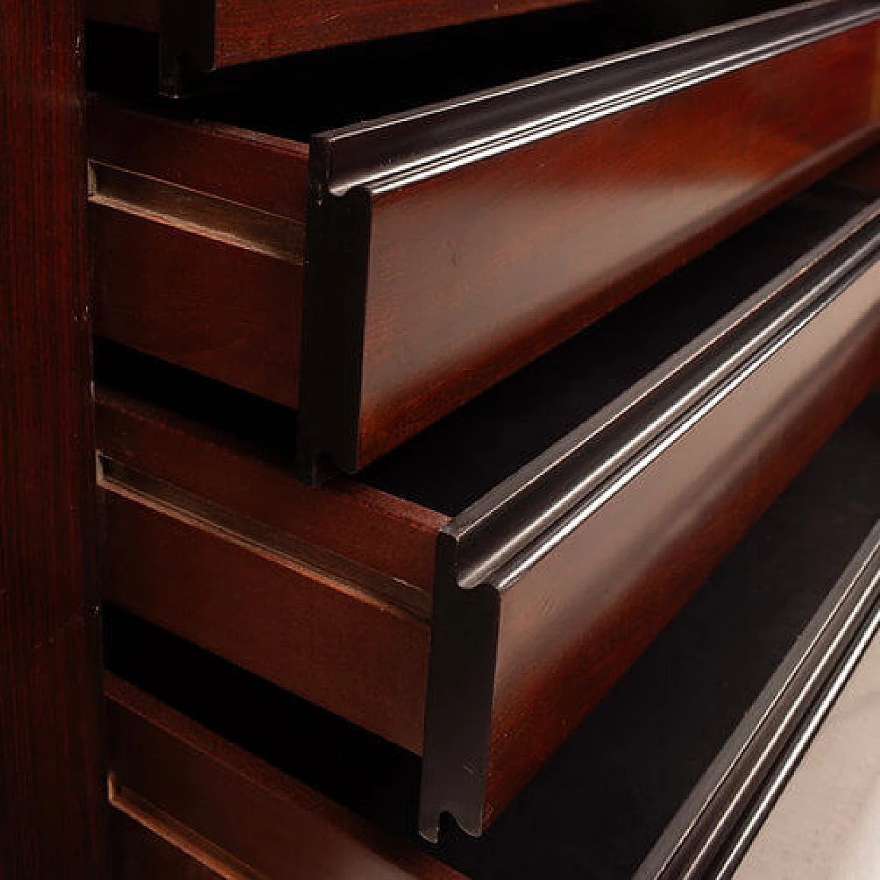 Programma S11 rosewood bookcase by Angelo Mangiarotti for Sorgente dei Mobili, 1970s 14