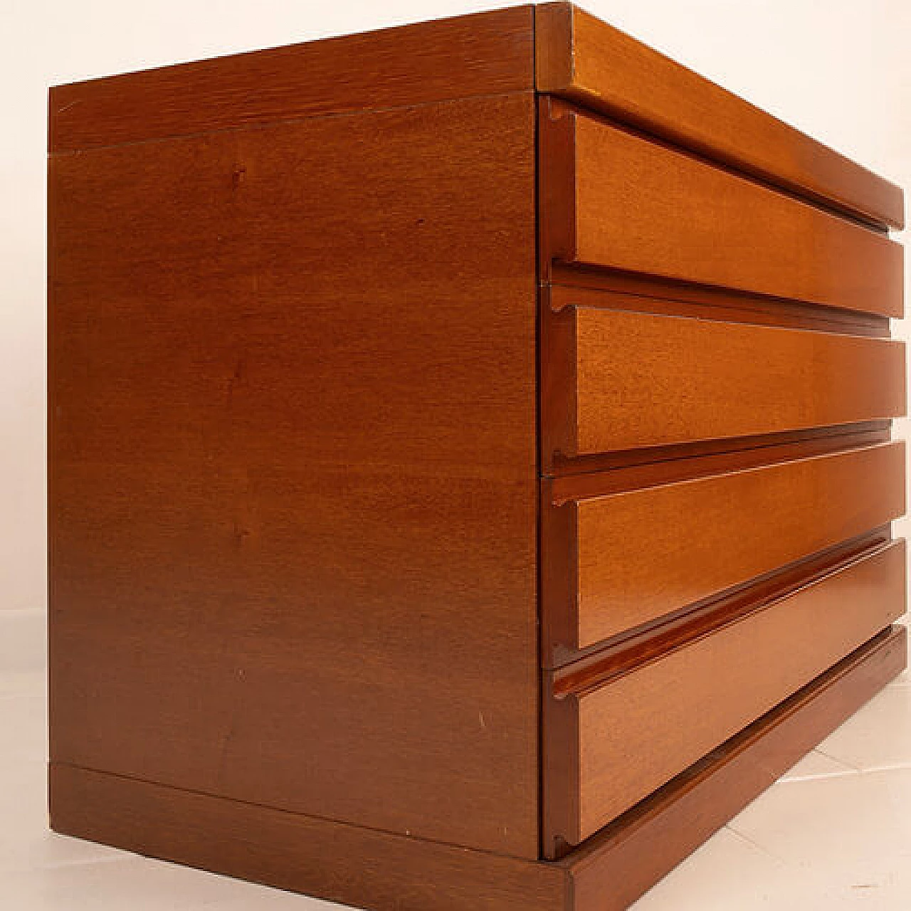 Programma S11 chest of drawers in walnut by Angelo Mangiarotti for Sorgente dei Mobili, 1970s 6