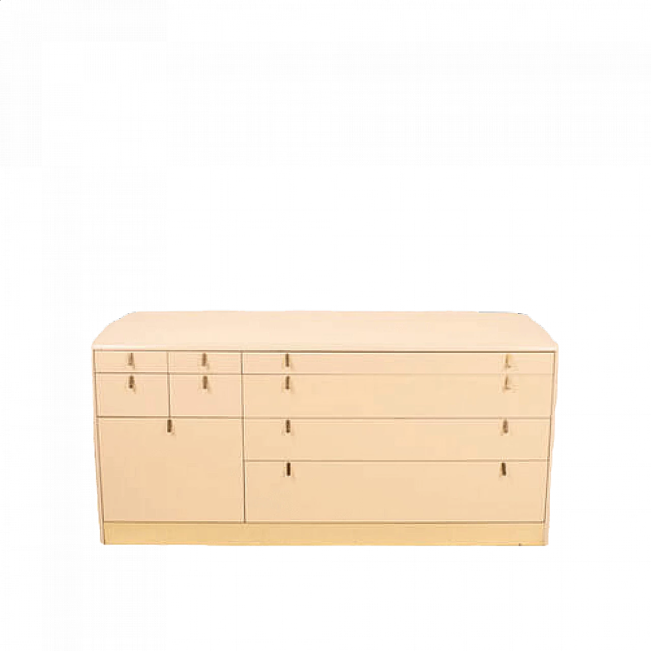 Hennè chest of drawers in ivory lacquered wood by George Coslin for Longato, 1970s 14