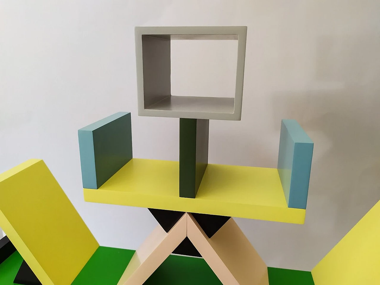 Carlton bookcase miniature by Ettore Sottsass for Memphis, 1980s 5