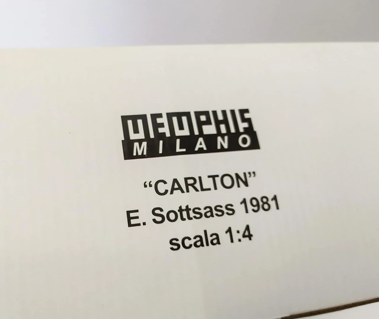 Carlton bookcase miniature by Ettore Sottsass for Memphis, 1980s 6