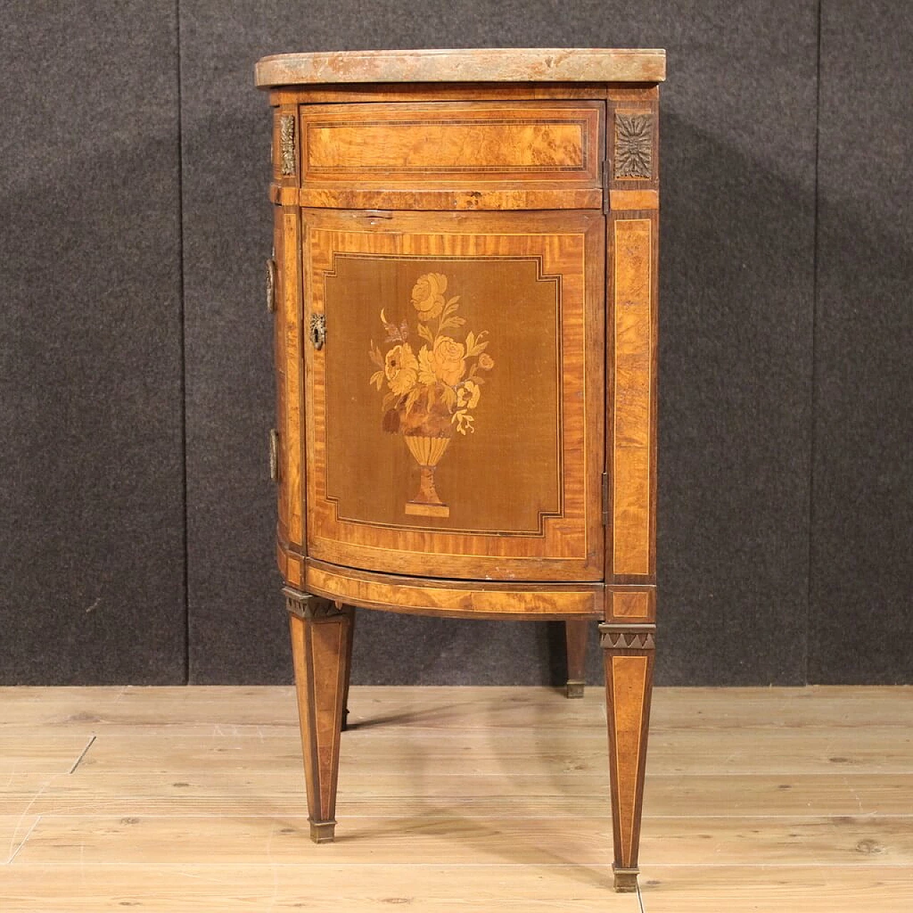 Louis XVI half-moon dresser, second half of the 19th century 7