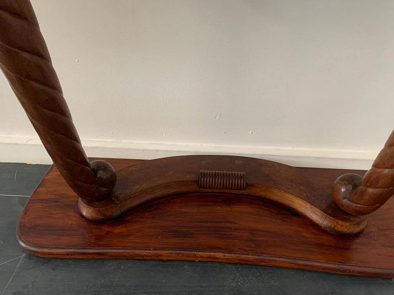 Pair of Art Deco console tables with cornucopia-shaped pilasters, 1930s 11