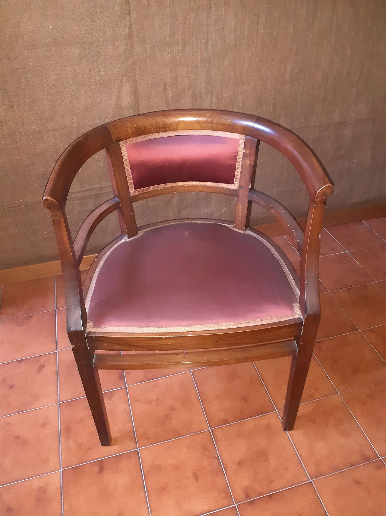 Complete bedroom in walnut and marble, 1920s 6