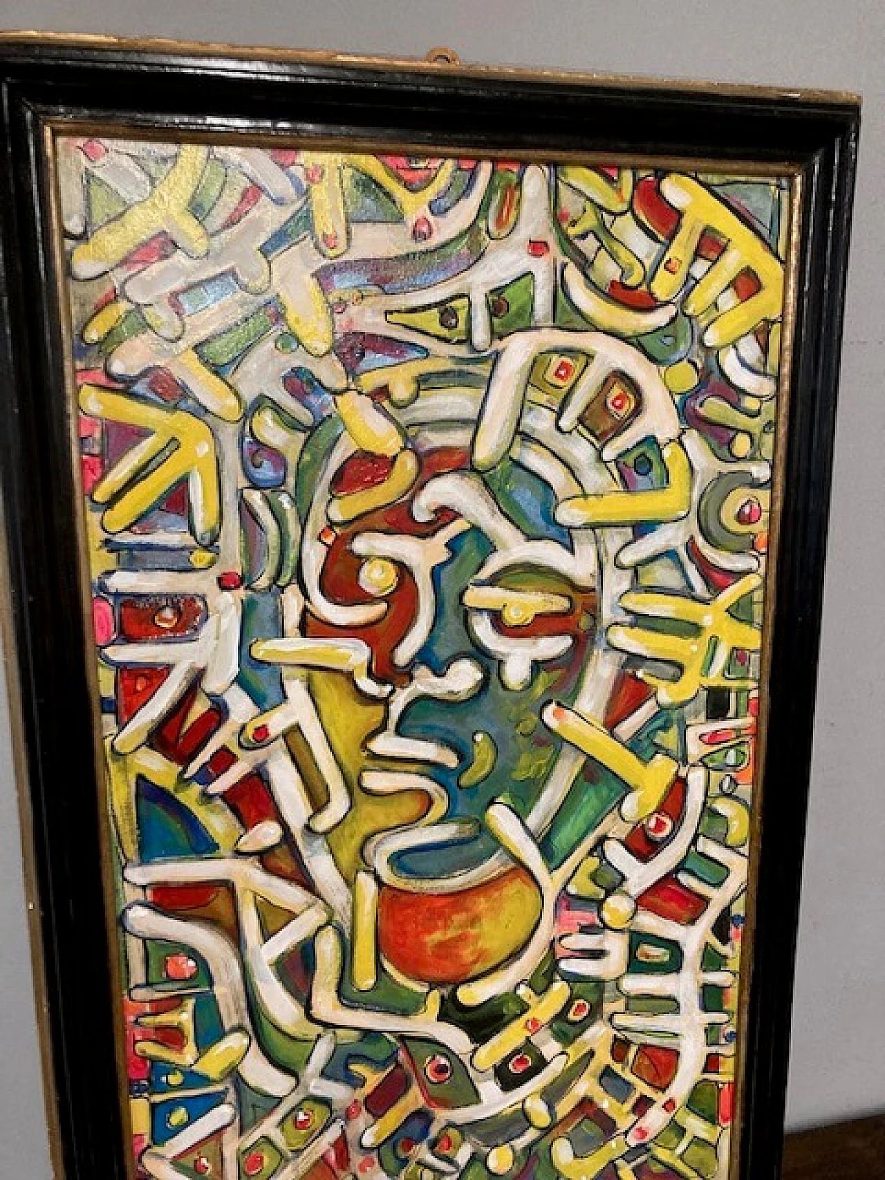 Dipinto di arte contemporanea, acrilici su tela, anni 2000 1