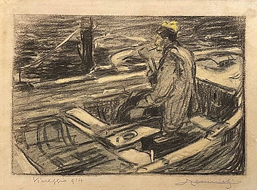 Ludovico Tommasi, Viareggio, matita carboncino