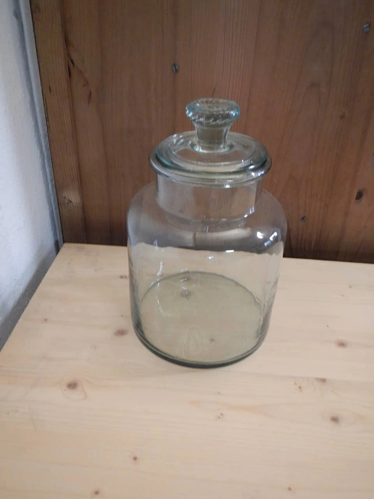 Glass cookie container, 1980s 2