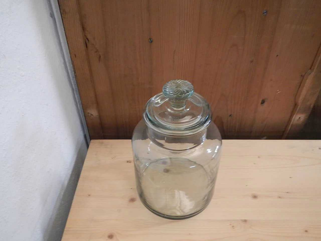 Glass cookie container, 1980s 3