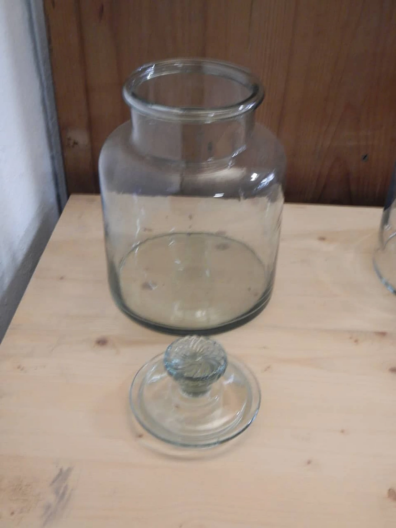 Glass cookie container, 1980s 4