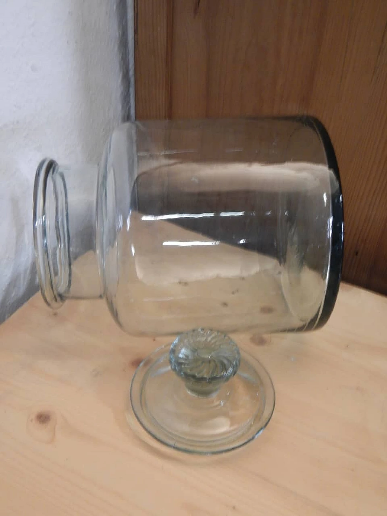 Glass cookie container, 1980s 5