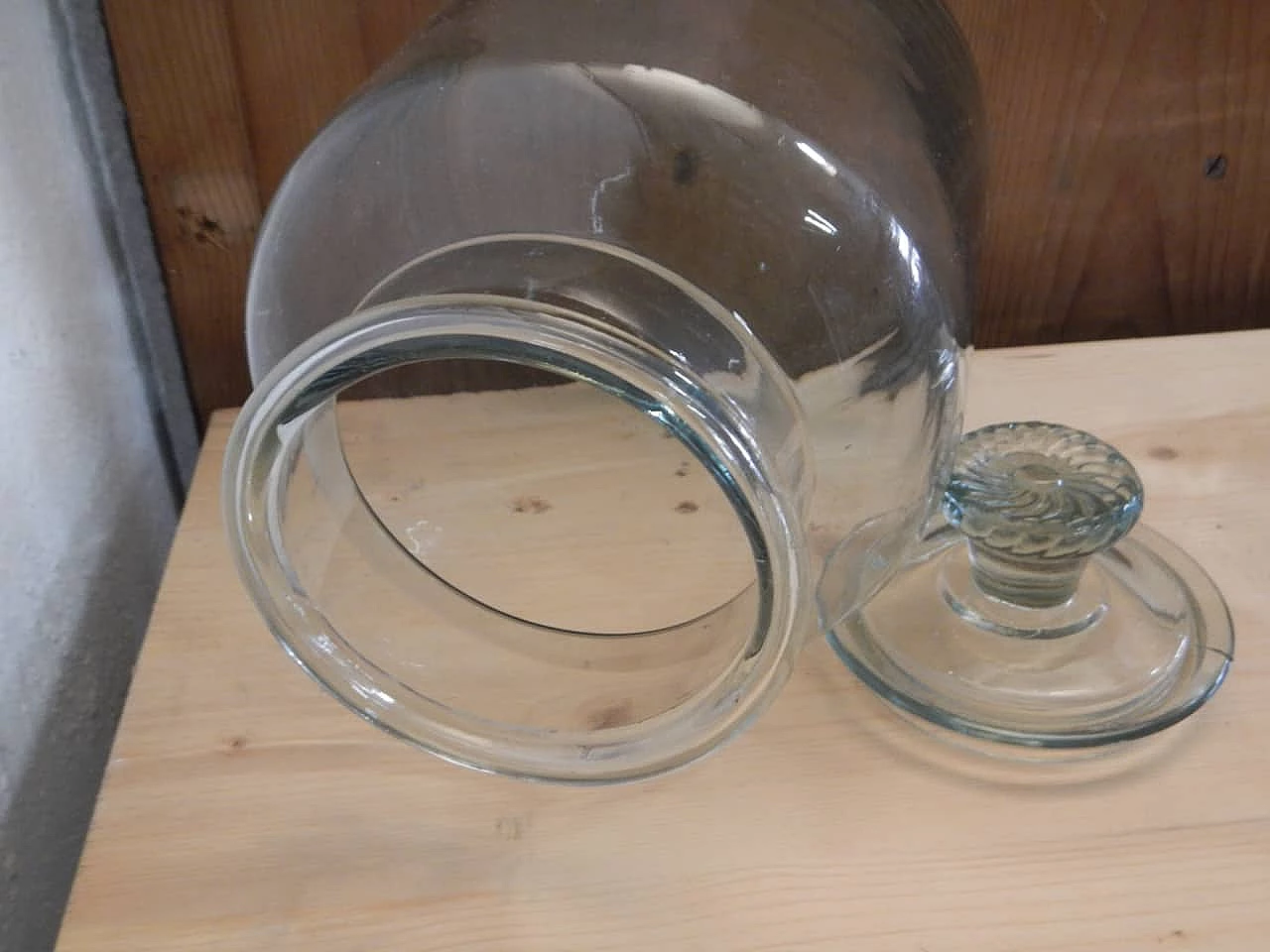 Glass cookie container, 1980s 7