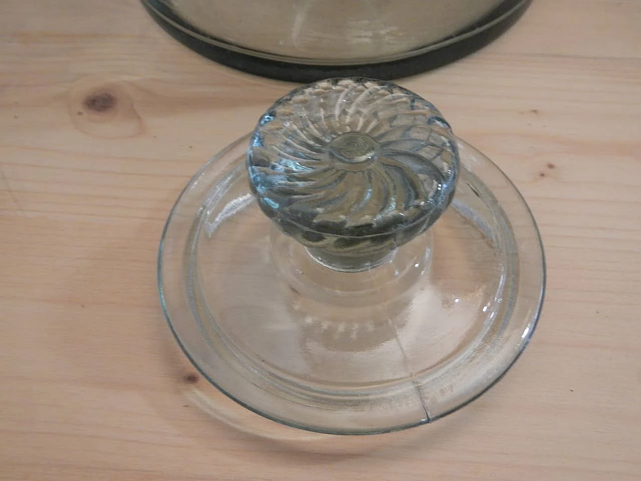 Glass cookie container, 1980s 9