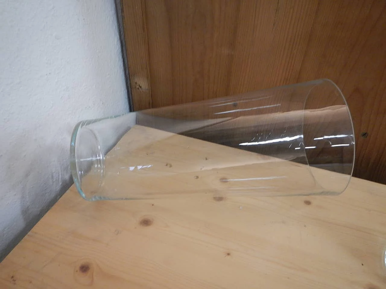 3 Vasi conici in vetro, anni '80 8