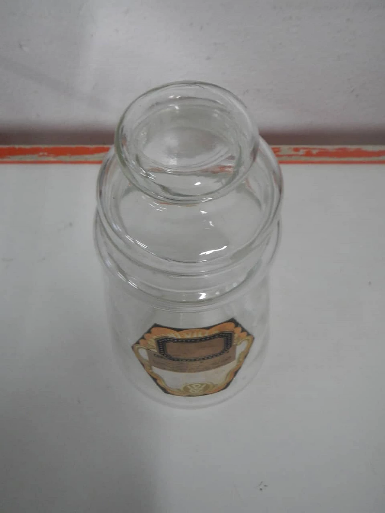 Vaso da negozio in vetro, anni '70 3