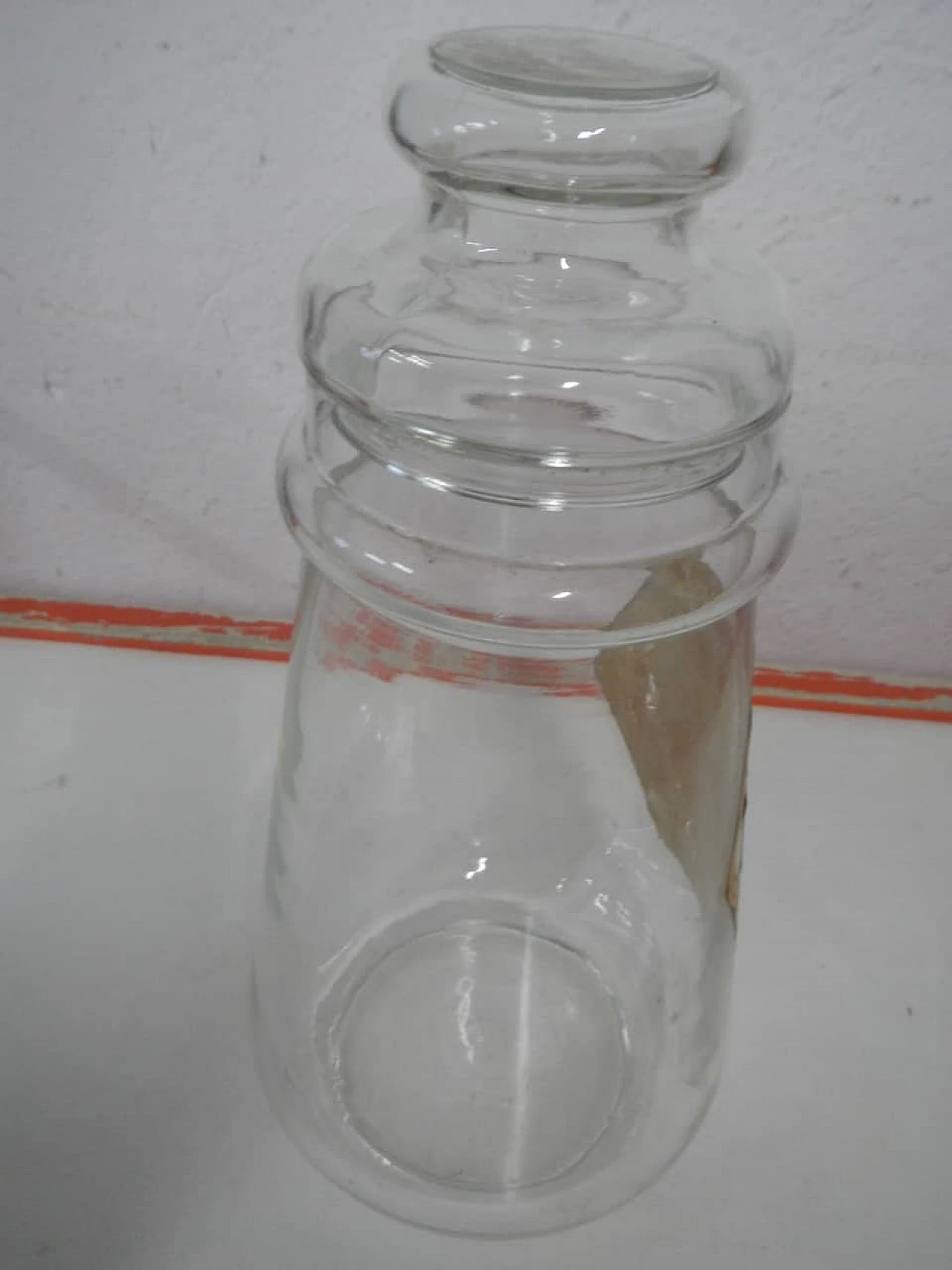 Glass shop vase, 1970s 4