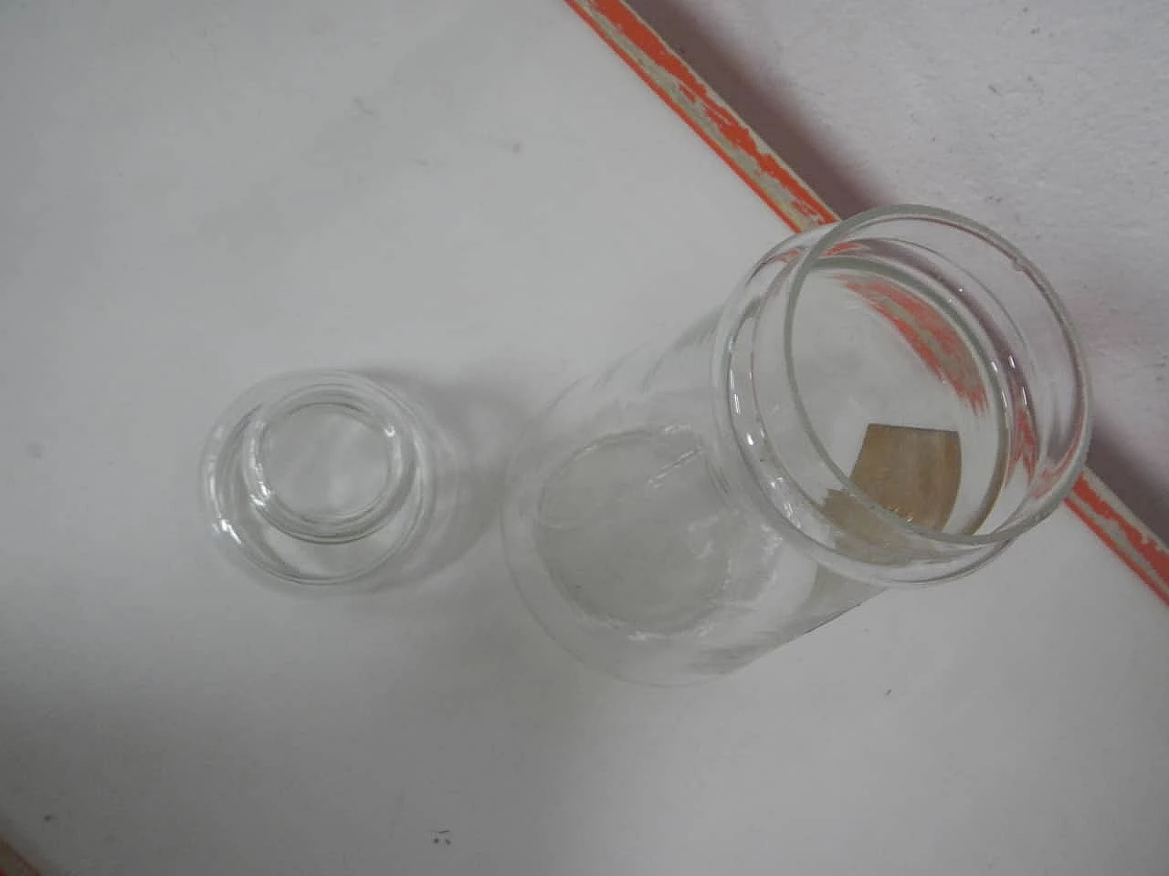 Vaso da negozio in vetro, anni '70 6