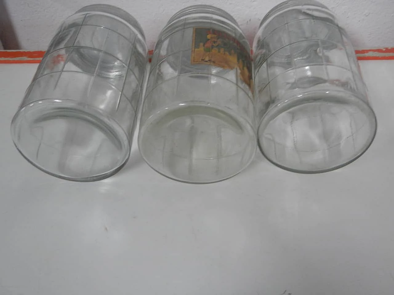 3 Glass candy jars, 1970s 4