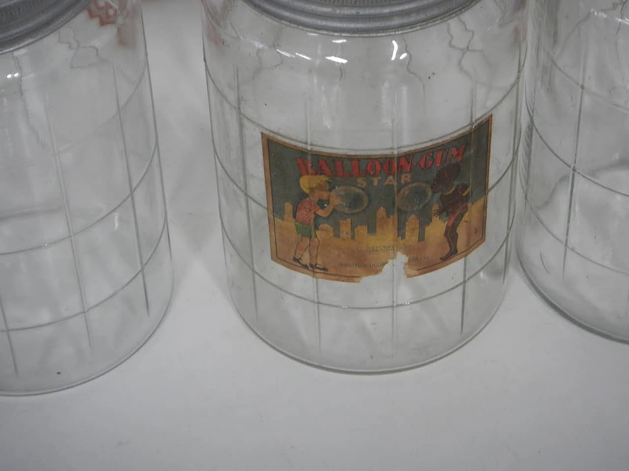 3 Glass candy jars, 1970s 5