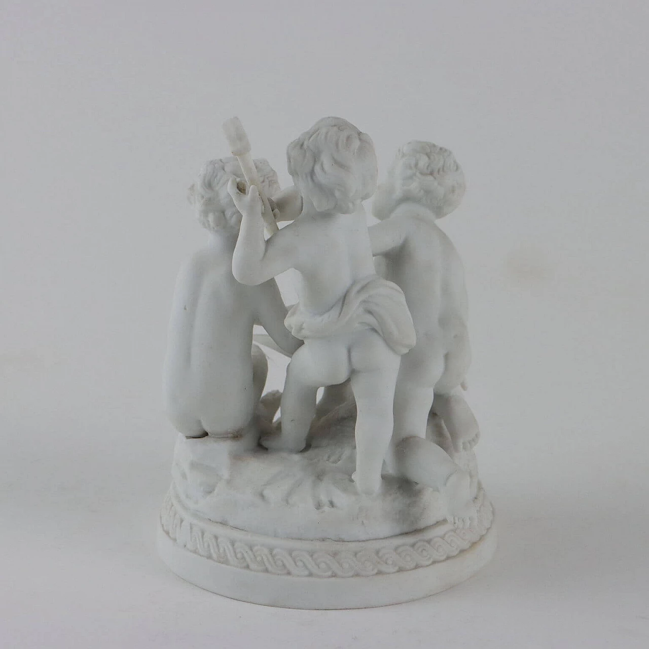 Sèvres Biscuit porcelain sculptural group of cupids, 1950s 8