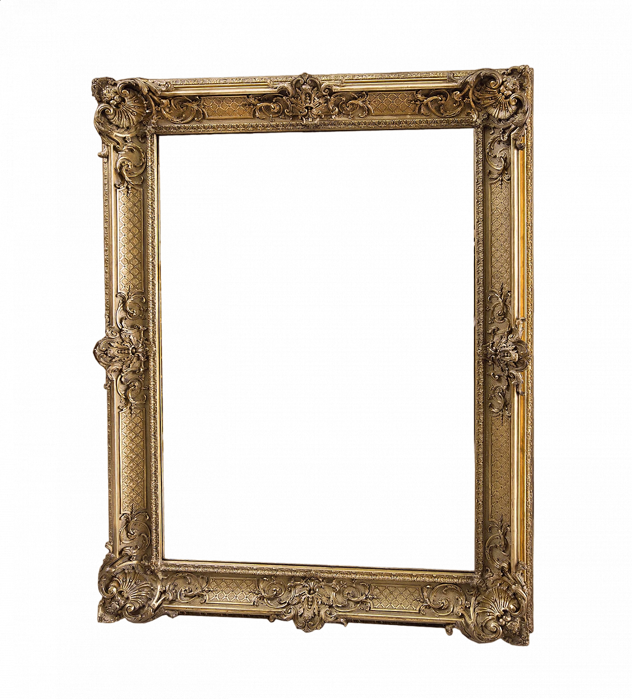 Specchiera Napoleone III in legno dorato e intagliato, '800 4