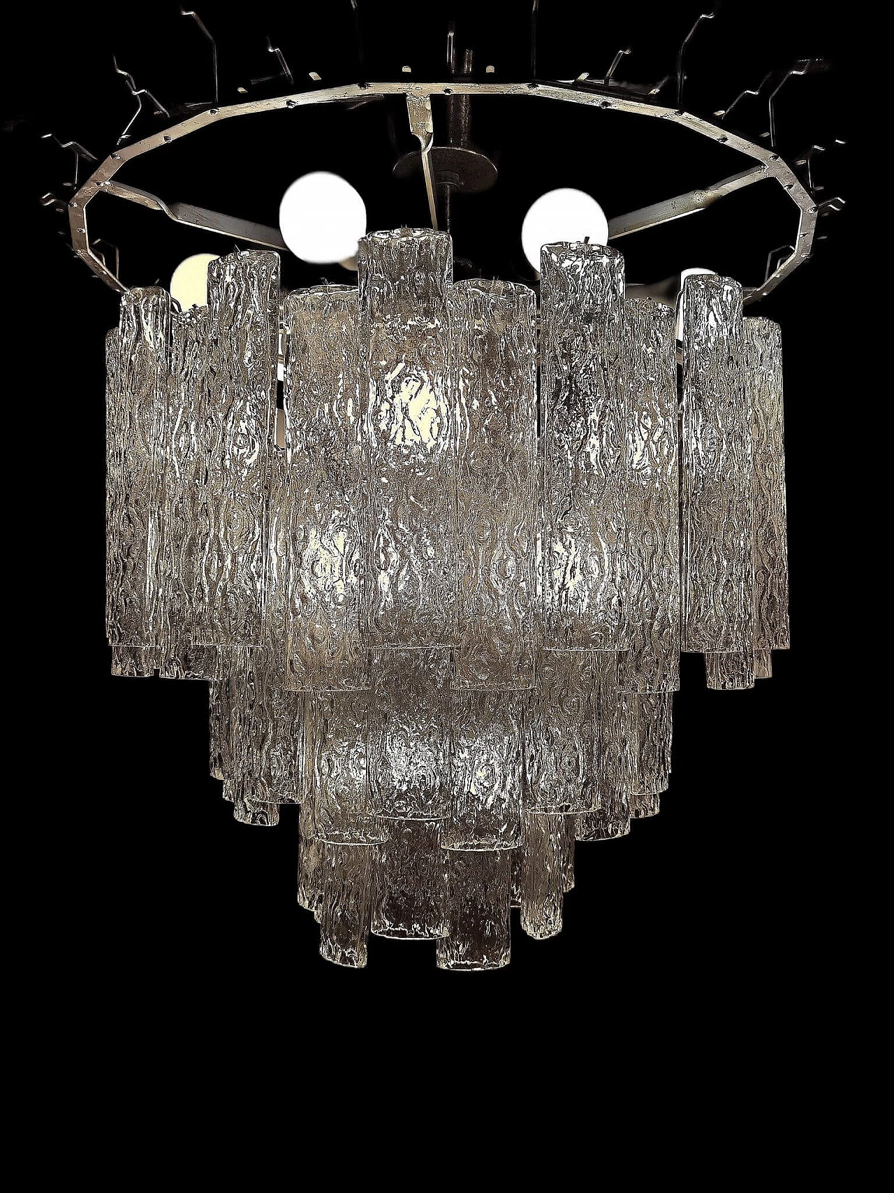 Murano blown glass chandelier by Toni Zuccheri, 1970s 36