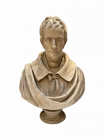 Plaster bust of a Lombard gentleman, 19th century