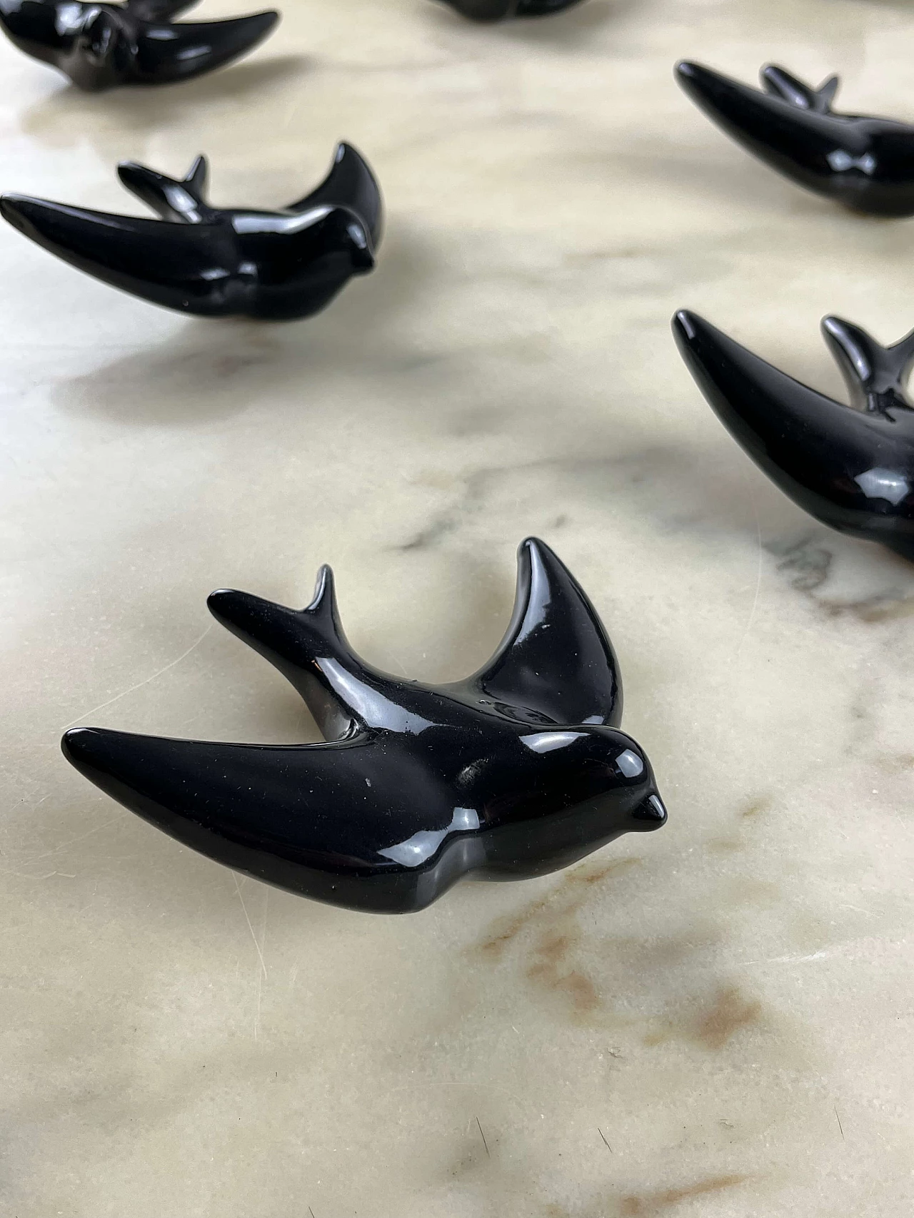 10 Glazed terracotta swallows, 1960s 4