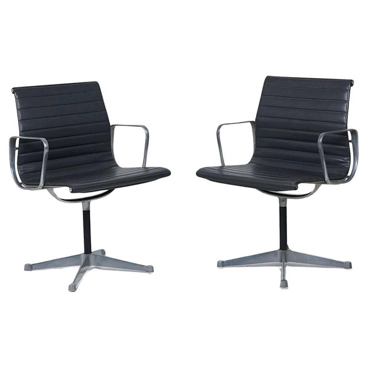 Pair of EA 108 armchairs by Charles and Ray Eames for Herman Miller, 1960s 1