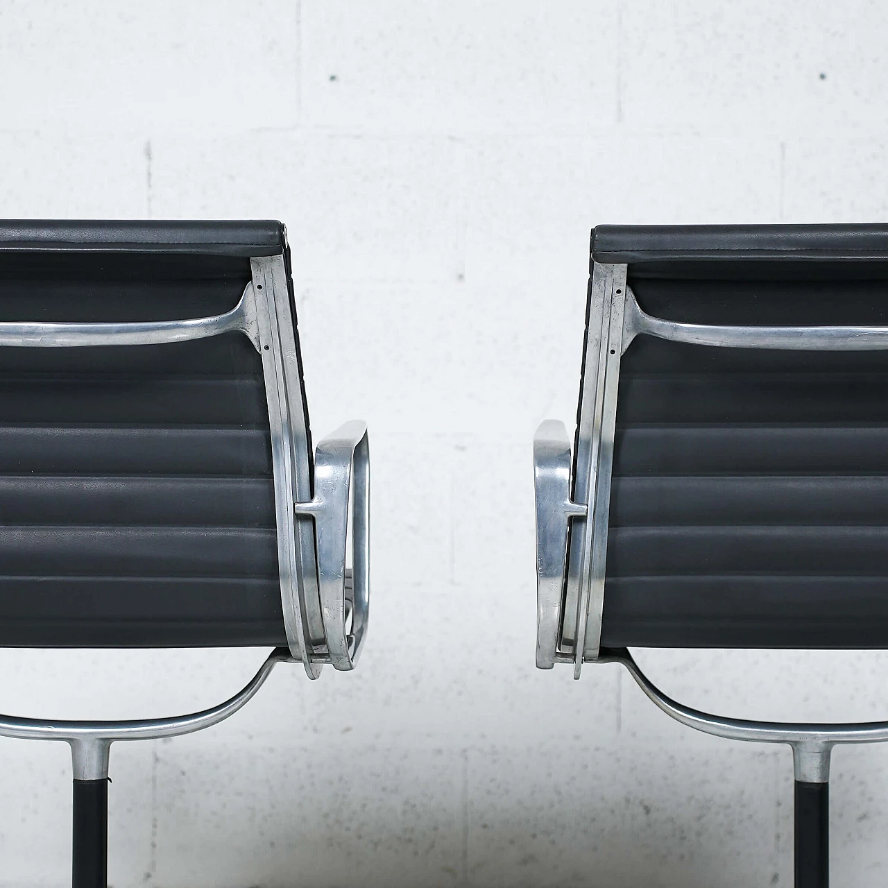 Pair of EA 108 armchairs by Charles and Ray Eames for Herman Miller, 1960s 2