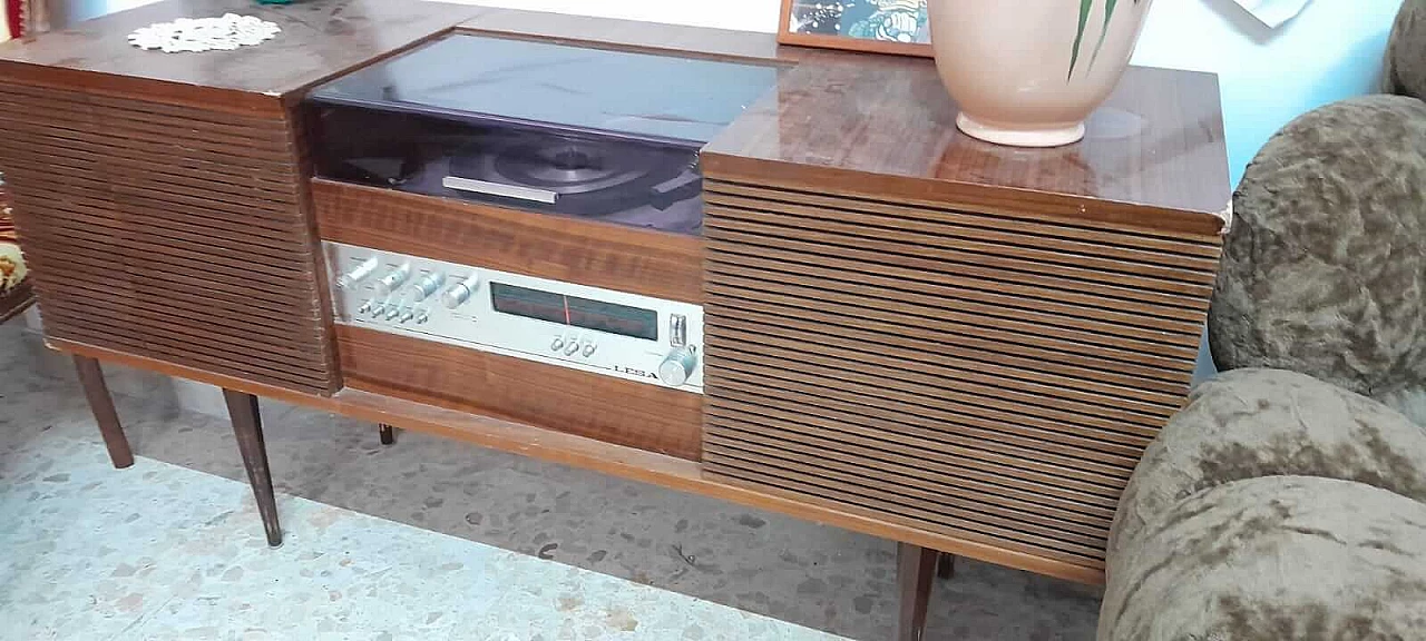 Wooden stereo cabinet, 1970s 5