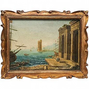 Vittore Zanetti Zilla, Capriccio a Venezia, olio su tela, 1909