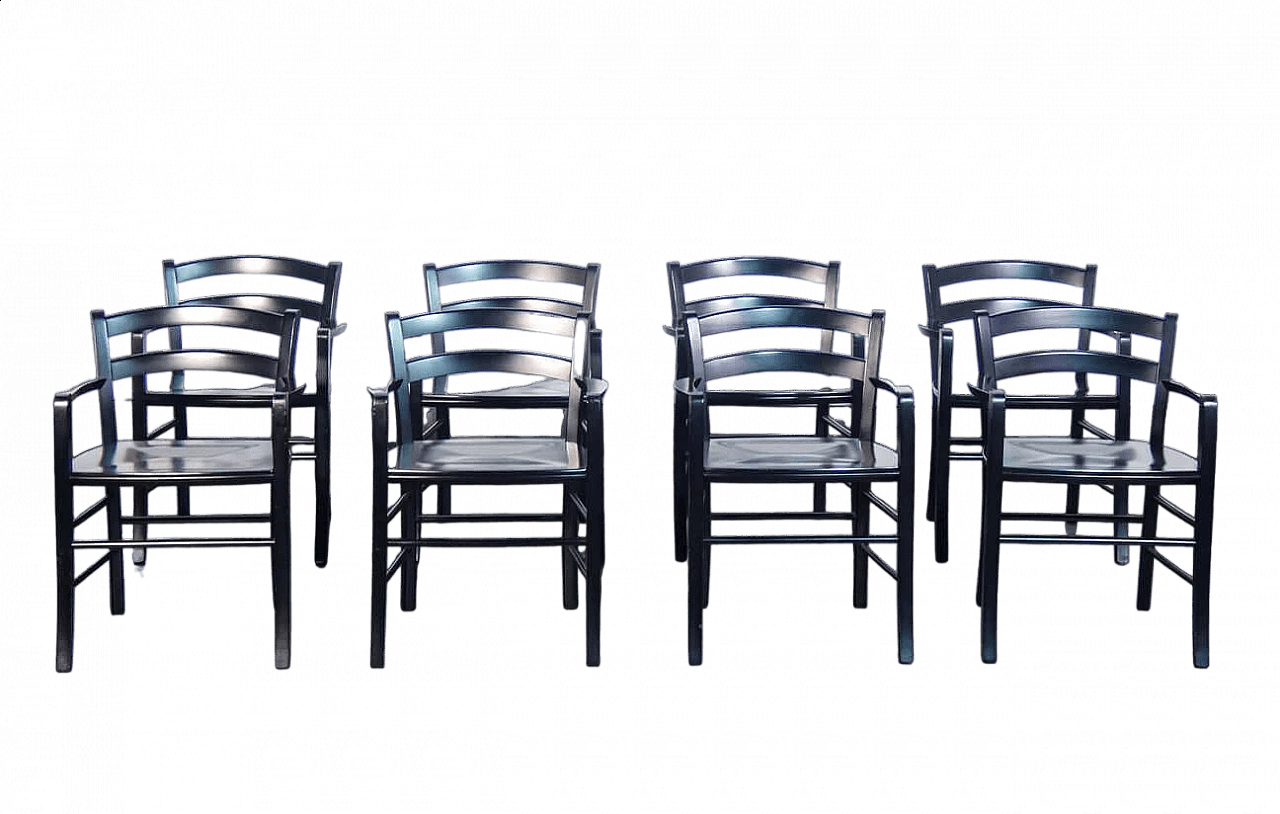 8 Marocca chairs by Vico Magistretti for De Padova, 1990s 15