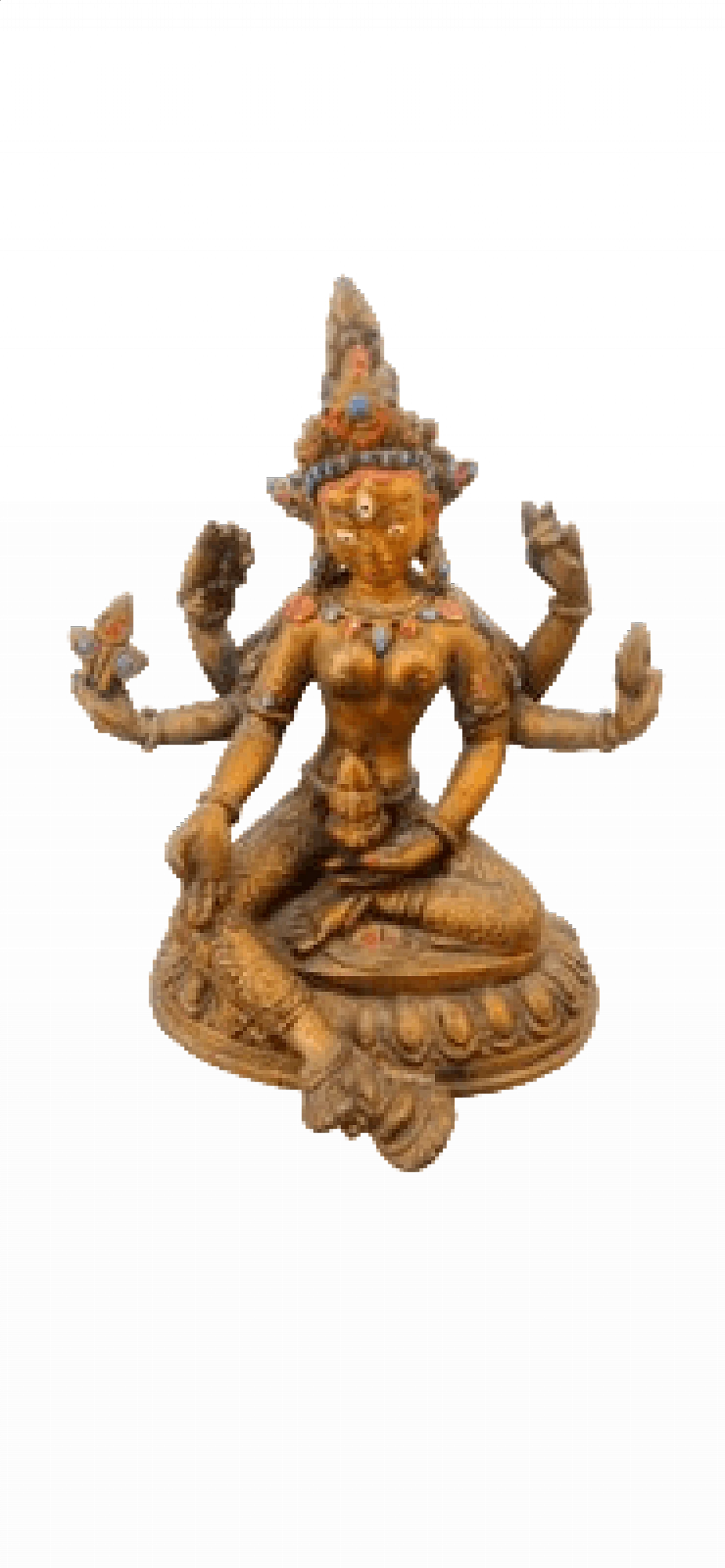Scultura della dea Kali in bronzo, fine '800 9