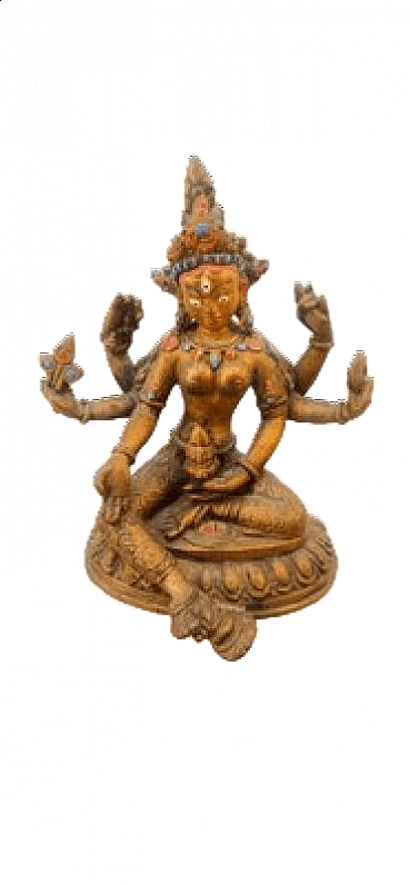 Bronze goddess Kali sculpture, late 19th century