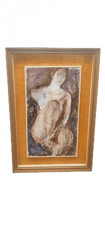 Capaldo, nudo femminile, dipinto a olio su tela, anni '70