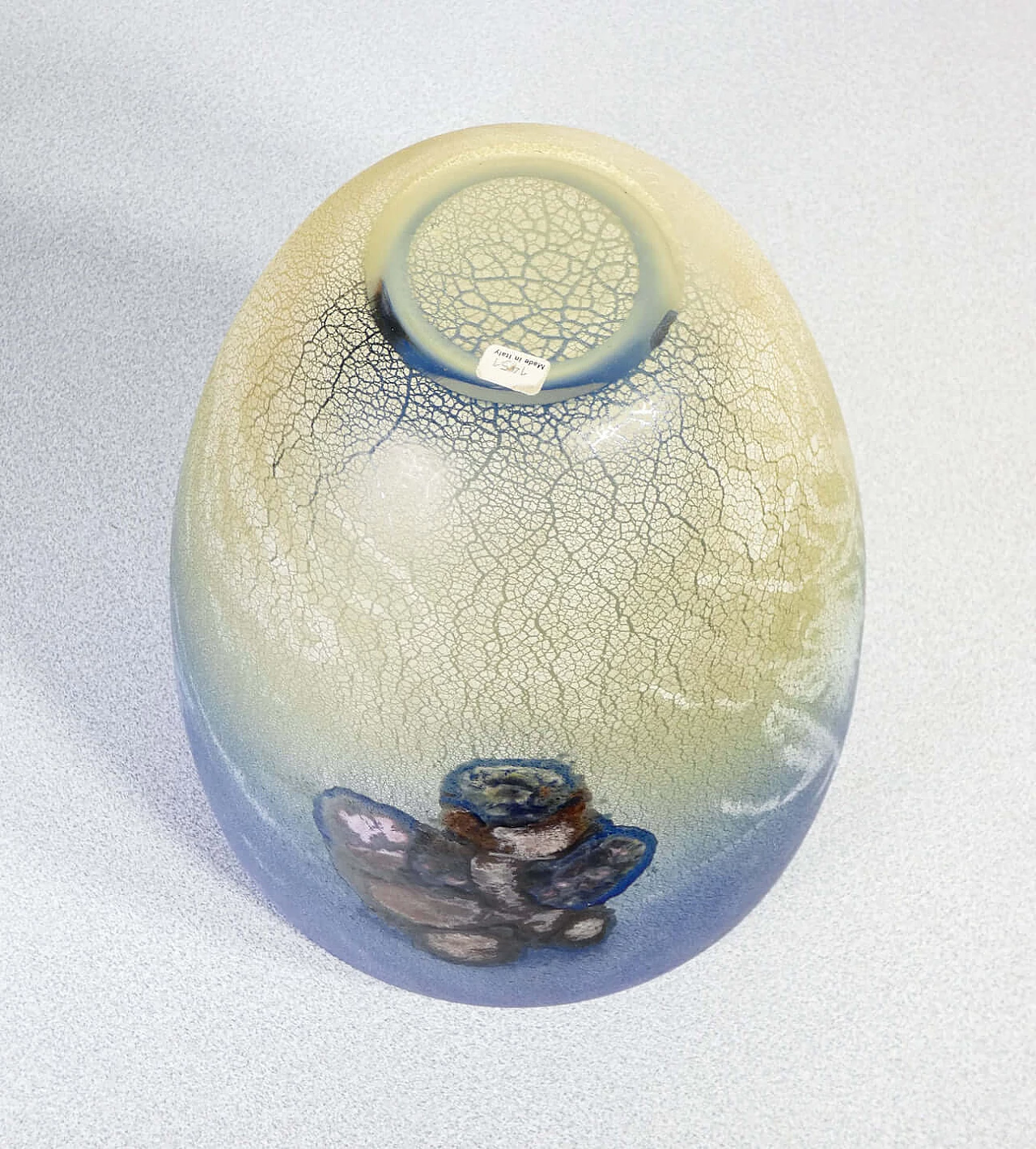 Scavo vase in blown glass by Alfredo Barbini, 1970s 11