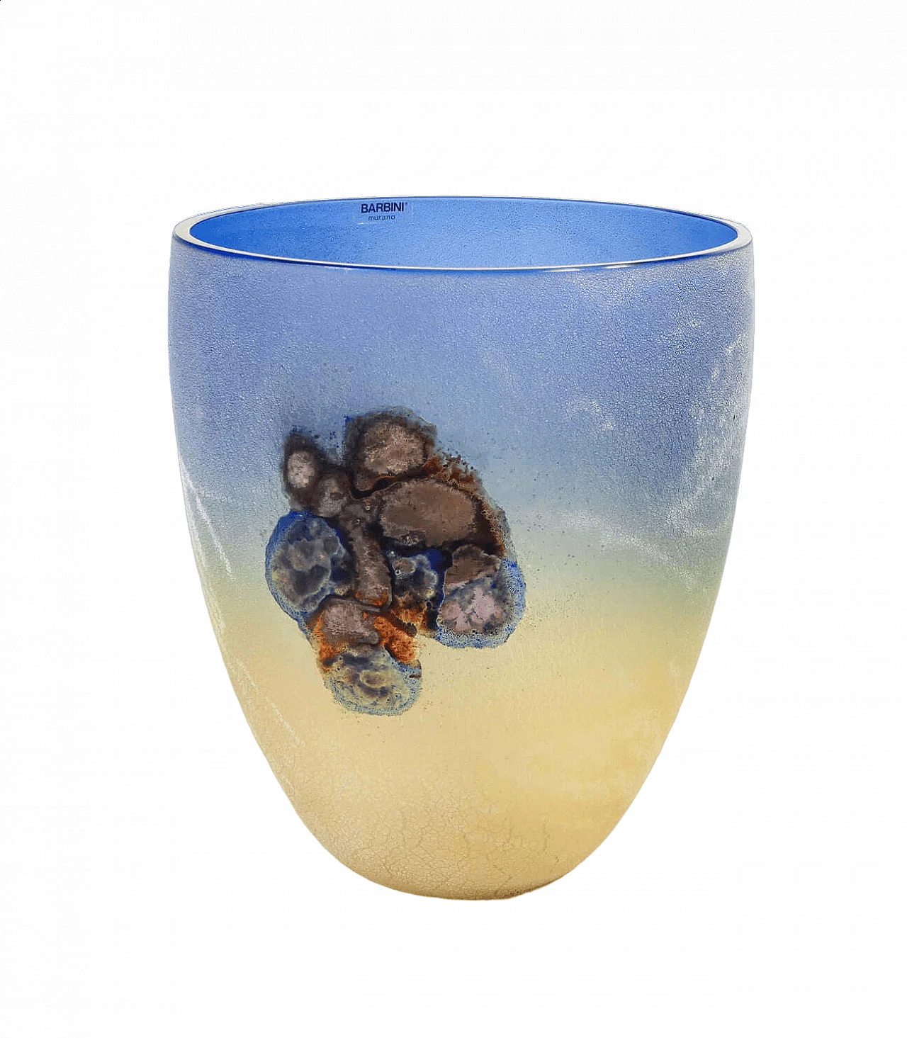 Vaso Scavo in vetro soffiato di Alfredo Barbini, anni '70 13