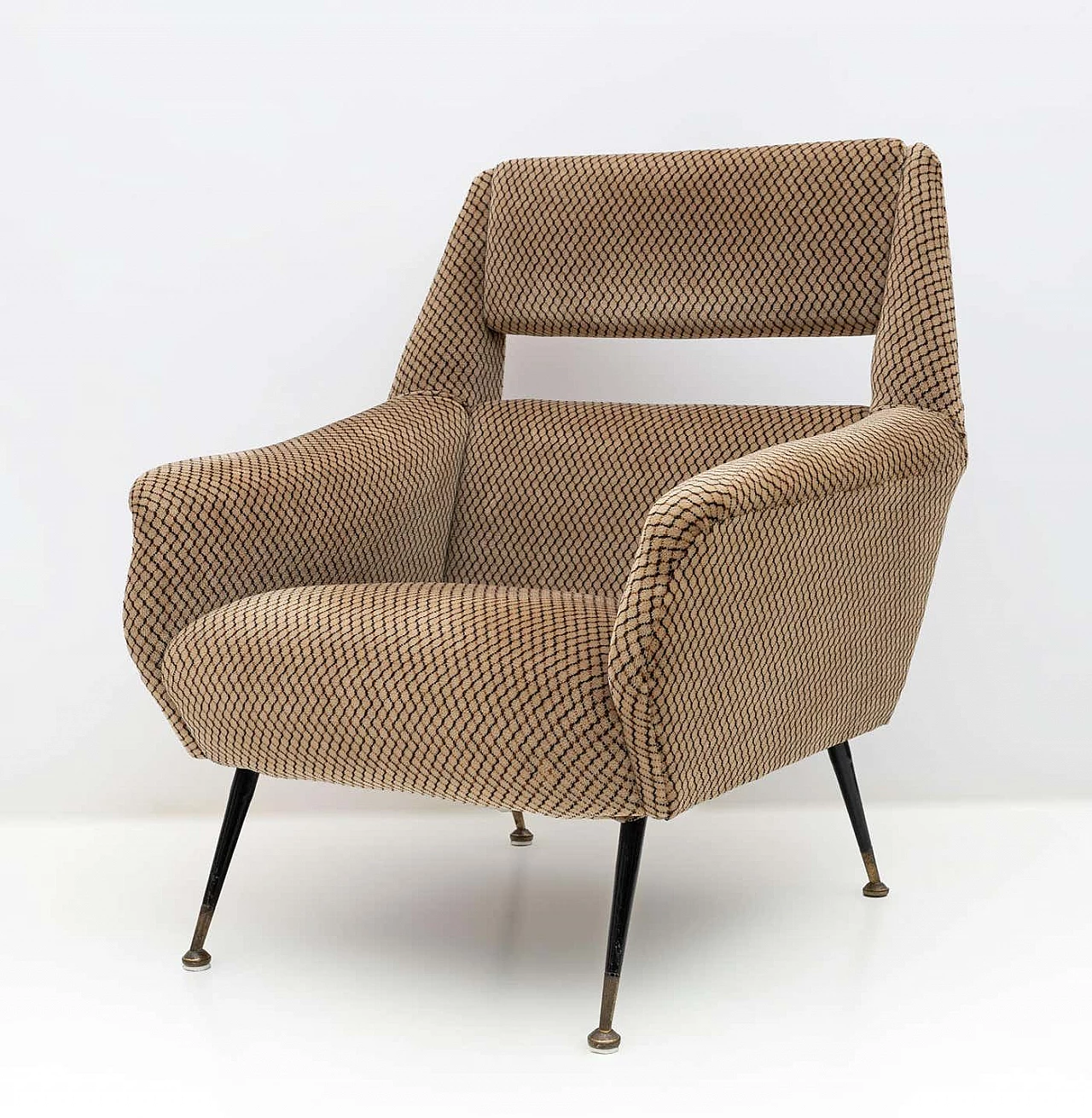 Pair of armchairs by Gigi Radice for Minotti Italia, 1950s 5