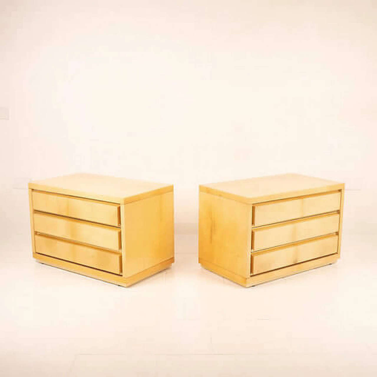 Pair of parchment bedside tables by Aldo Tura for Tura Milano, 1960s 9