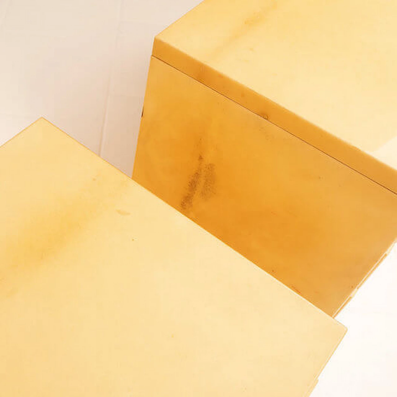 Pair of parchment bedside tables by Aldo Tura for Tura Milano, 1960s 10