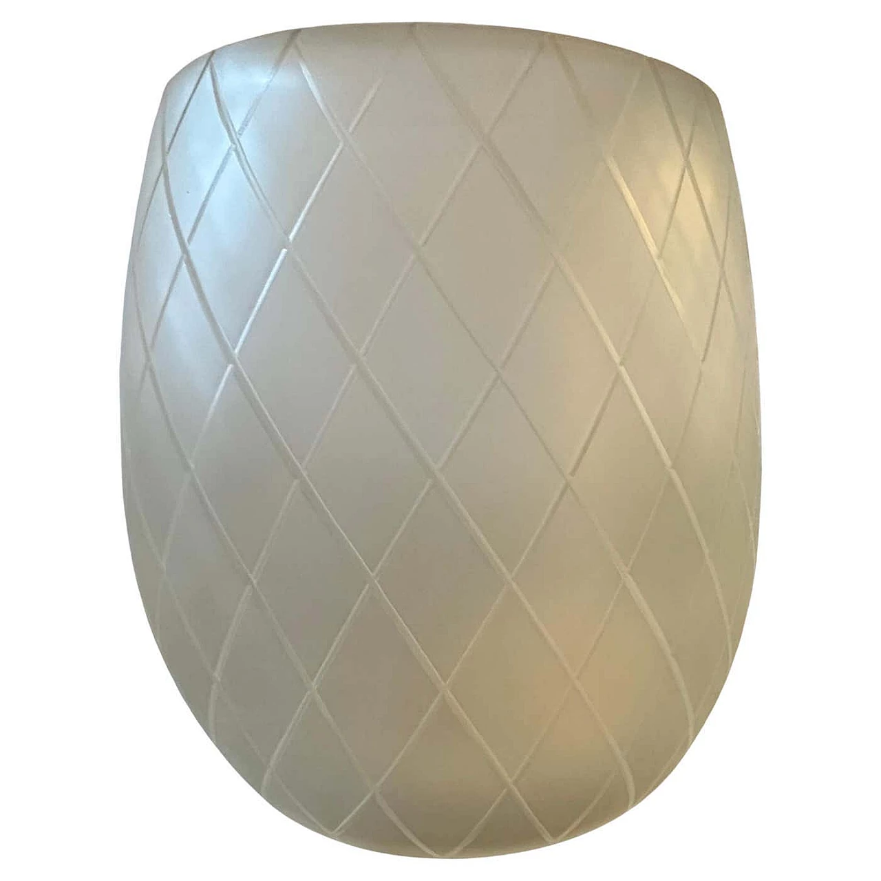 Vaso in vetro di Murano trasparente e oro in stile Barovier, anni '50 2