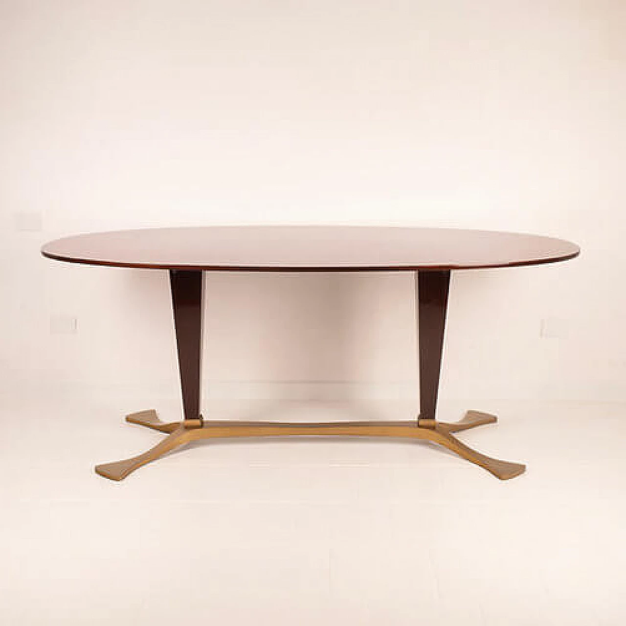 Mahogany feather table by Fulvio Brembilla for RB Design, 1950s 2