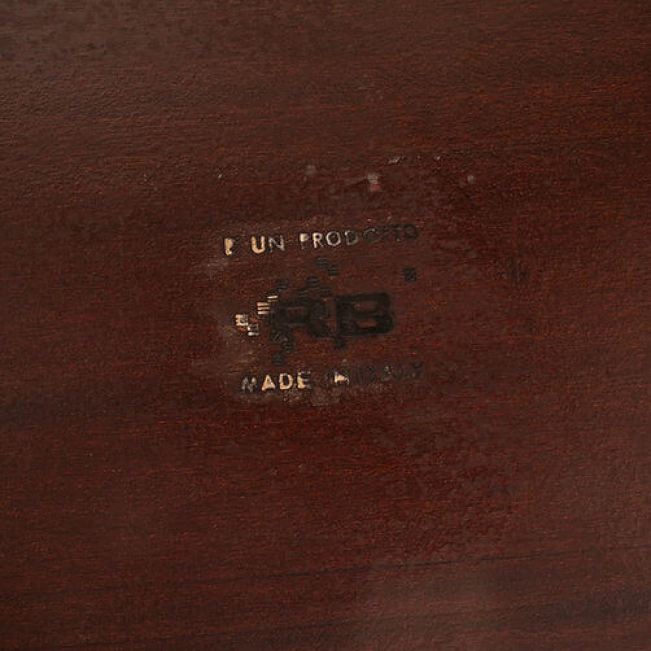 Tavolo in piuma di mogano di Fulvio Brembilla per RB Design, anni '50 12