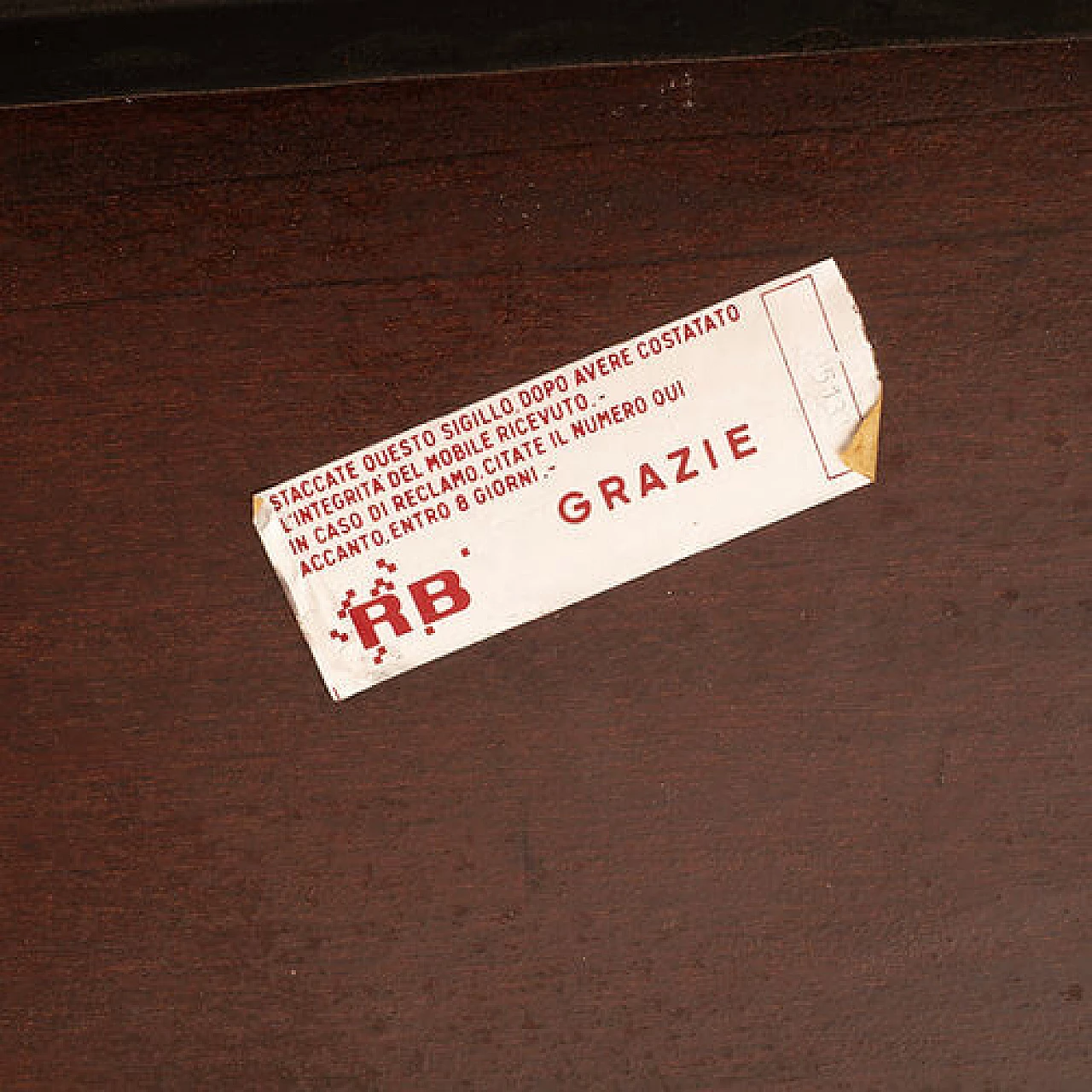 Tavolo in piuma di mogano di Fulvio Brembilla per RB Design, anni '50 14