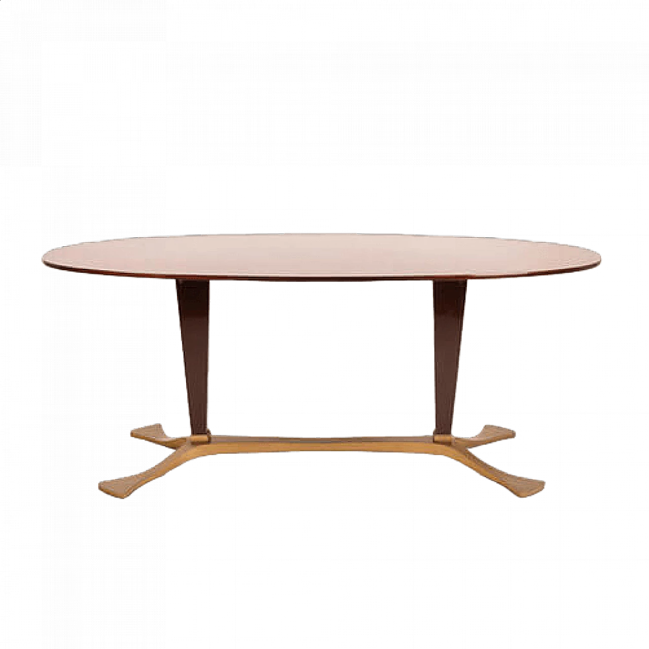 Tavolo in piuma di mogano di Fulvio Brembilla per RB Design, anni '50 16