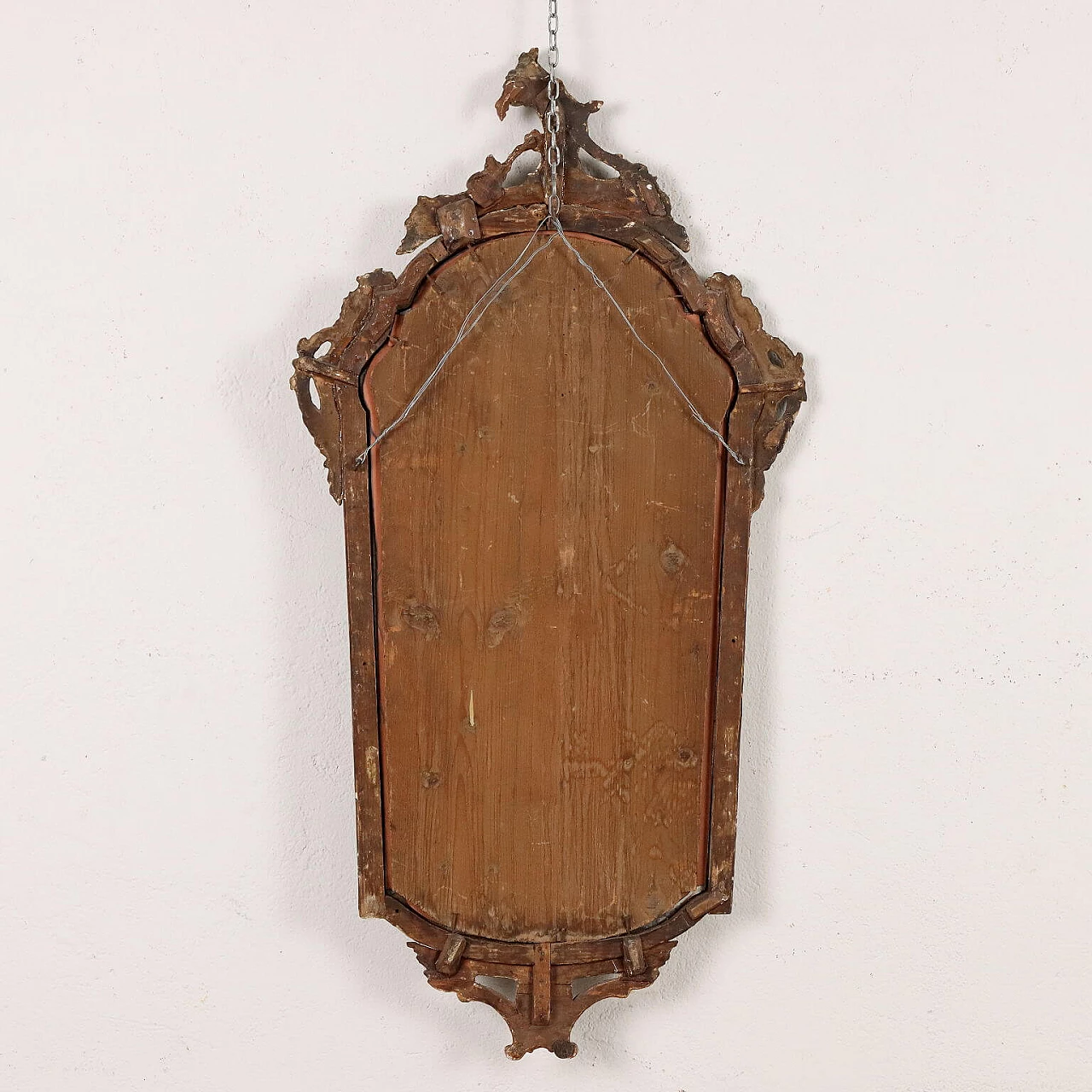Rococo gilded and carved wood mirror, mid-18th century 9