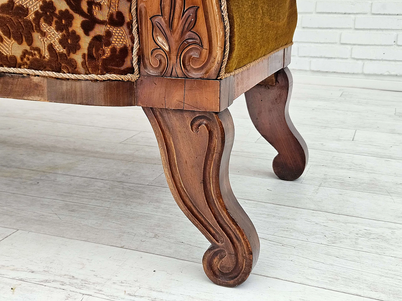 Danish two-seater ash wood sofa, 1930s 4