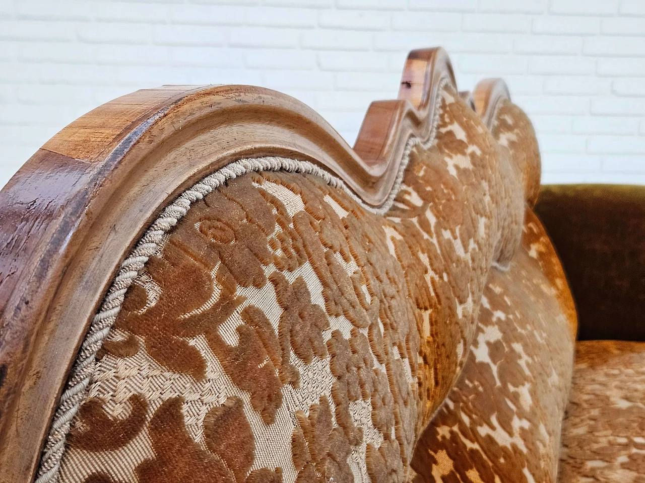 Danish two-seater ash wood sofa, 1930s 8