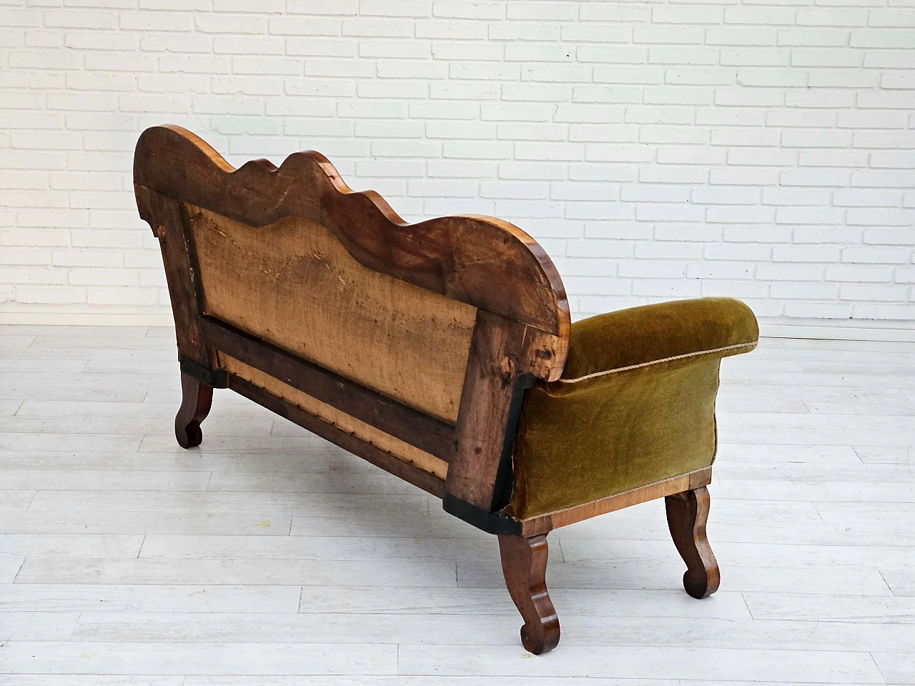 Danish two-seater ash wood sofa, 1930s 9